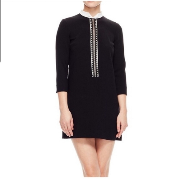 Sandro Braid Trim Shift Dress - Picture 1 of 8
